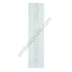 Kese Beyaz Sülfit Pencereli 9,5x37x5,5 Cm Baget