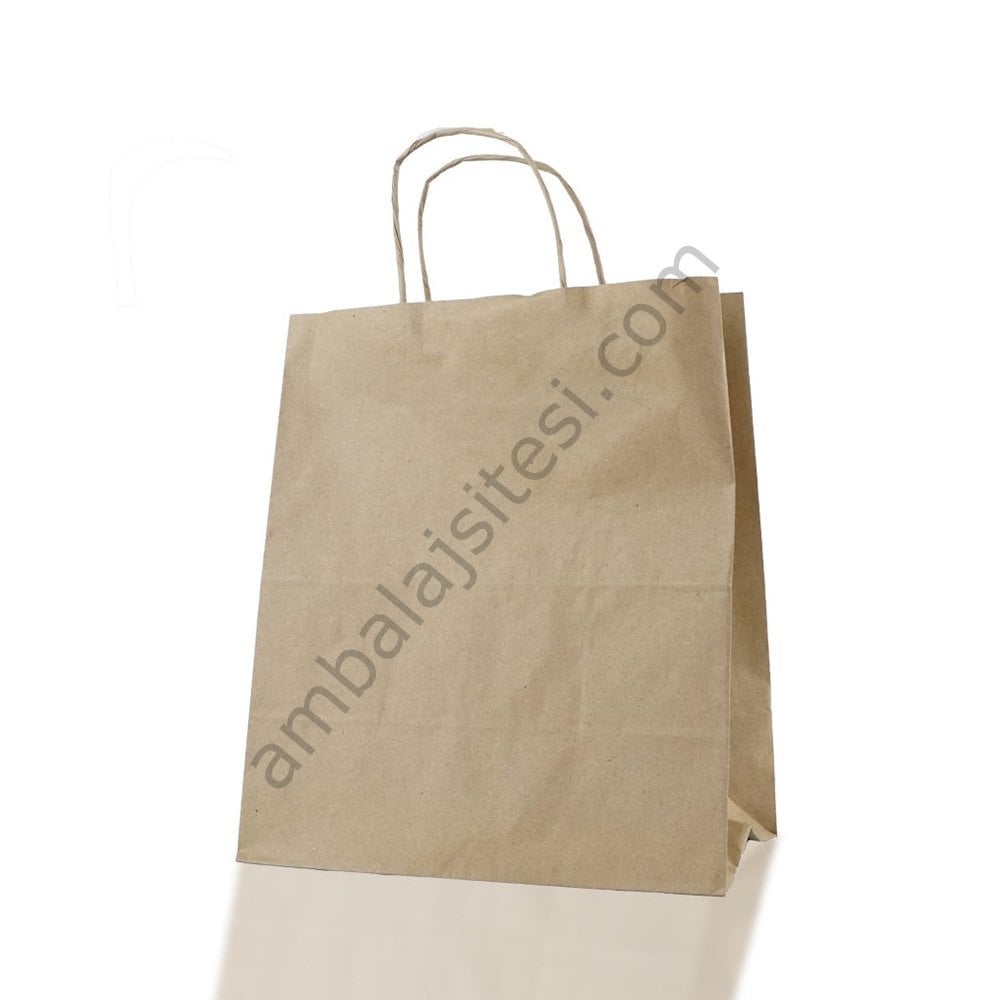 Çanta Kraft 25x28x14 Cm Burgu Sap 50 Adet