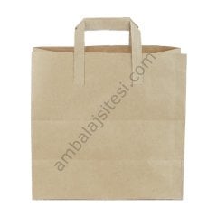 Çanta Kraft 28x28x16 Cm Düz Sap 50 Adet