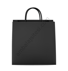 Çanta Kraft 32x40x12 Cm Burgu Sap Siyah 50 Adet