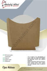 Cips Büyük Kraft 15x9x4 Cm 500 Adetli