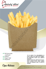 Cips Büyük Kraft 15x9x4 Cm 500 Adetli