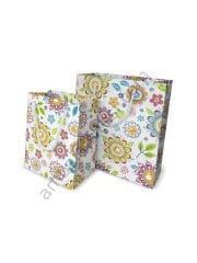 Karton İp saplı Çanta Hediye Çantası 25 Adet  23x25x10