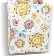 Karton İp saplı Çanta Hediye Çantası 25 Adet  23x25x10
